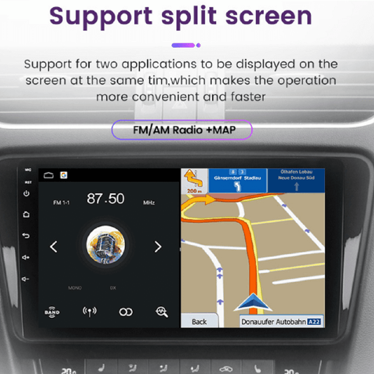 iSpchen 9 Inch Car Navigation for 2007-2012 Jeep Wrangler (4-Door Version), Android 13.0 2+32G Car Stereo Radio With Carplay Function GPS Navi