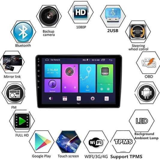Sovob Android Car Stereo for Nissan Ruiqi 2019 2020 9 inch 2 Din Radio GPS Navigation IPS Touch Screen Multimedia Player Support 4G Carplay SWC Wifi Mirror Link DSP BT(Size:8 core 4G+wifi 3G+32G)