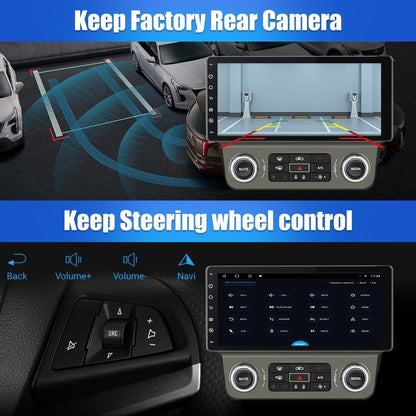 Awesafe Wireless Apple Carplay Car Stereo for Chevrolet Camaro 2010 2011 2012 2013 2014 2015，Android 13 Chevy Head Unit Car Radio 4GB + 64GB with Android Auto DSP BT GPS FM WiFi Automatic AC