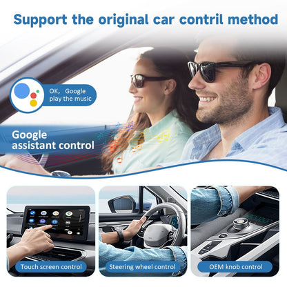 Herilary Wireless Carplay Adapter Android Auto Car Play for OEM Wired Carplay Magic Box Cars Stereo Convent Wired to Wireless CarPlay Dongle,Plug and Play