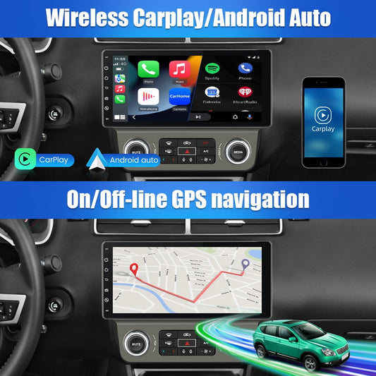 Awesafe Wireless Apple Carplay Car Stereo for Chevrolet Camaro 2010 2011 2012 2013 2014 2015，Android 13 Chevy Head Unit Car Radio 4GB + 64GB with Android Auto DSP BT GPS FM WiFi Automatic AC