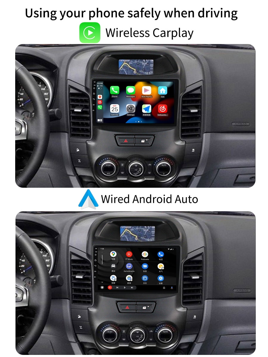 9 inch Carplay Car Radio Stereo For Ford Ranger 2011 - 2016 GPS Navi Android Screen Multimedia Player Android Auto With Bluetooth