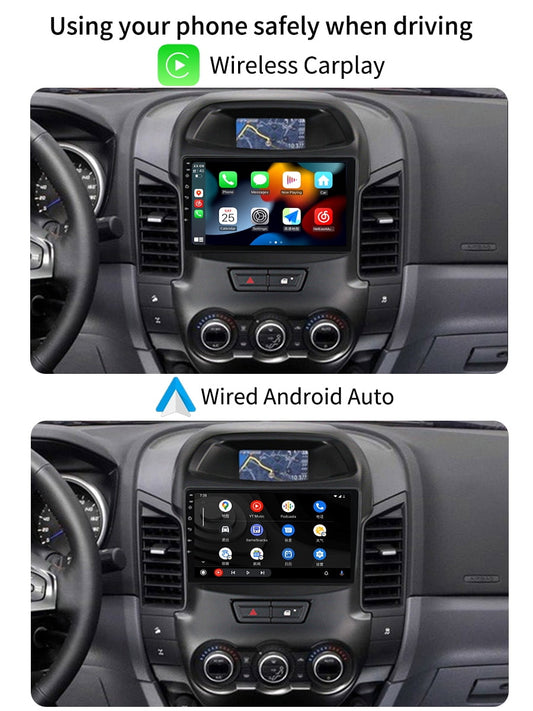 9 inch Carplay Car Radio Stereo For Ford Ranger 2011 - 2016 GPS Navi Android Screen Multimedia Player Android Auto With Bluetooth