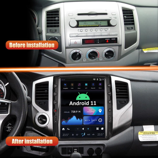 Toyota Android Head Unit   AuCar Large Screen Toyota Tacoma Android 11 12.1 inch Head Unit