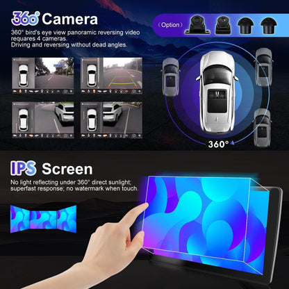 10inch IPS Android 12 Car Stereo For Nissan NAVARA/Frontier/NP300 2015-2018 - 2 Din Head Unit Free Rear Camera&Mic - Built in Carplay/GPS/DSP-Support DAB+/Mirrorlink/USB/WiFi/BT-4G+64G