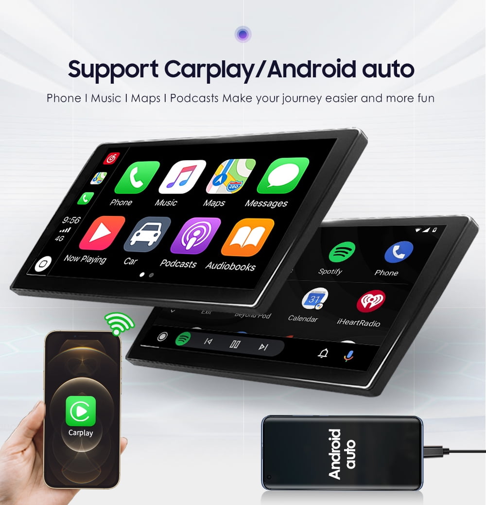 Apple Carplay Android Auto 10.1 Inch Car Radio Stereo Head Unit With 4G RAM 32G ROM WiFi GPS Navigation DSP Bluetooth For Honda Accord 2003-2007