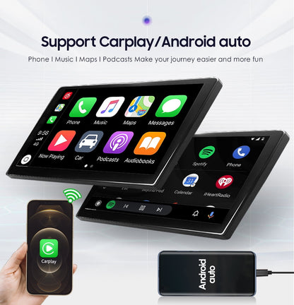 Apple Carplay Android Auto 10.1 Inch Car Radio Stereo Head Unit With 4G RAM 32G ROM WiFi GPS Navigation DSP Bluetooth For Honda Accord 2003-2007