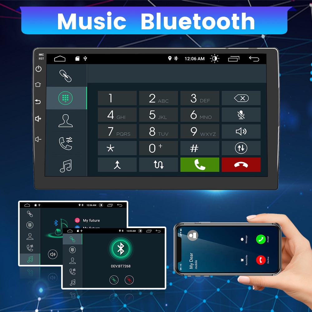 Awesafe Car Radio Stereo Carplay Andriod 12 32GB Compatible for Jeep Wrangler 2011-2014 with Android Auto 10 Inch HD Touchscreen Bluetooth GPS Navigation