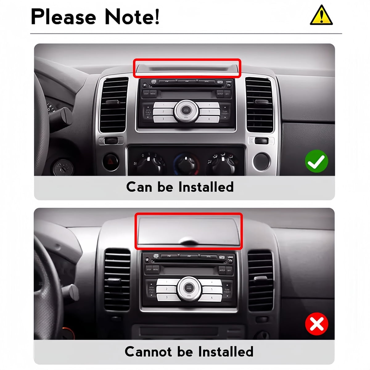 Guwzn Car Stereo Radio for Nissan Navara 2006-2012 9" Touchscreen 2+32G Vehicle GPS Navigation Wireless CarPlay Android Auto