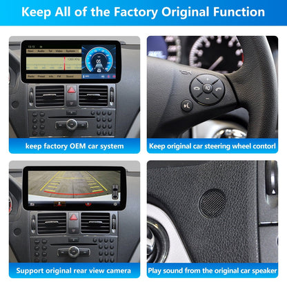 Mercedes-Benz Android Head Unit    Road Top Mercedes Benz W204 Android 13 Touch Screen Car Stereo, 10.25"