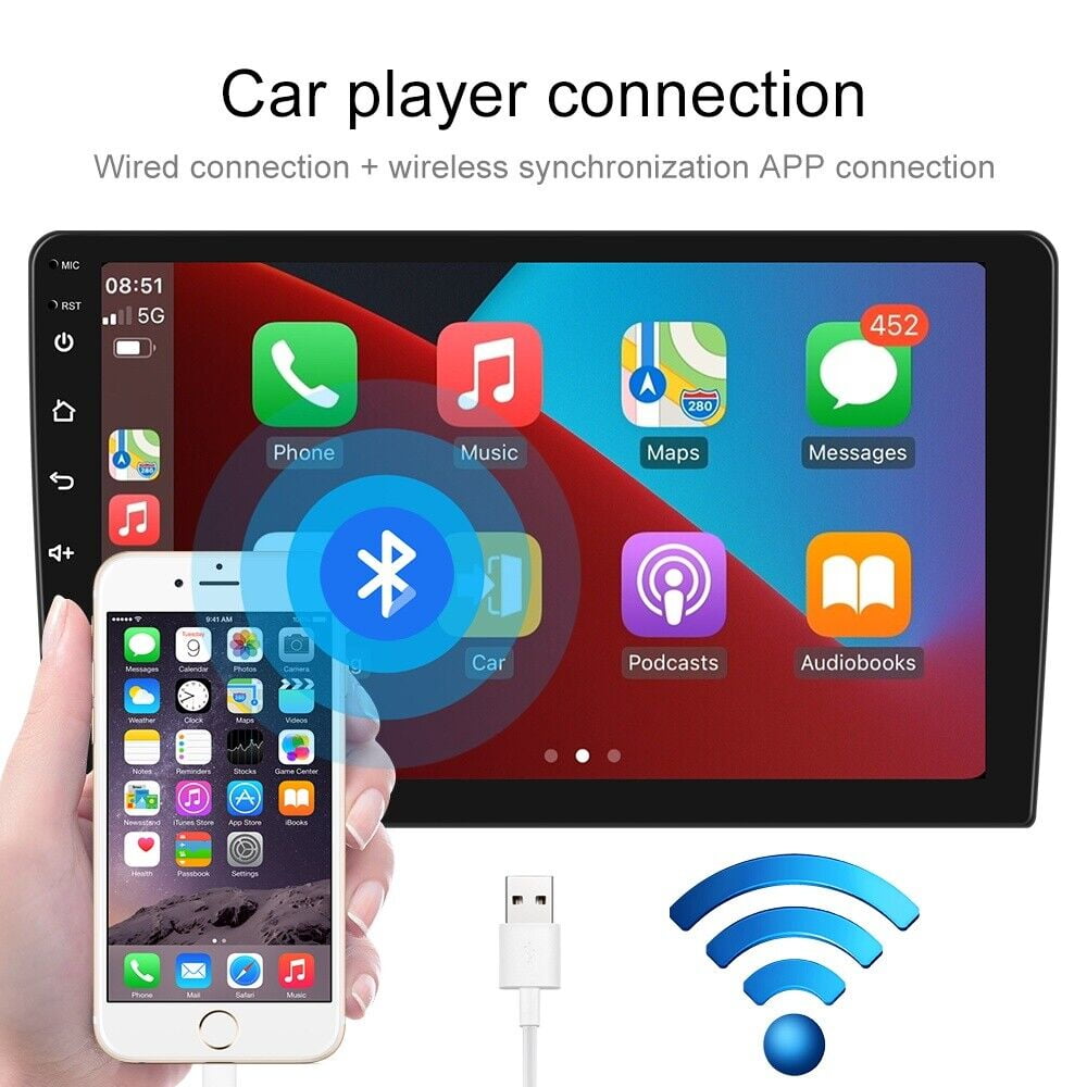Car Radio Stereo for Jeep Compass 2017-2019, Carplay Andriod Auto GSP Navigation FM Bluetooth Wifi SWC, Android 13 10.1 Inch Touchscreen Car Multifunctional Player