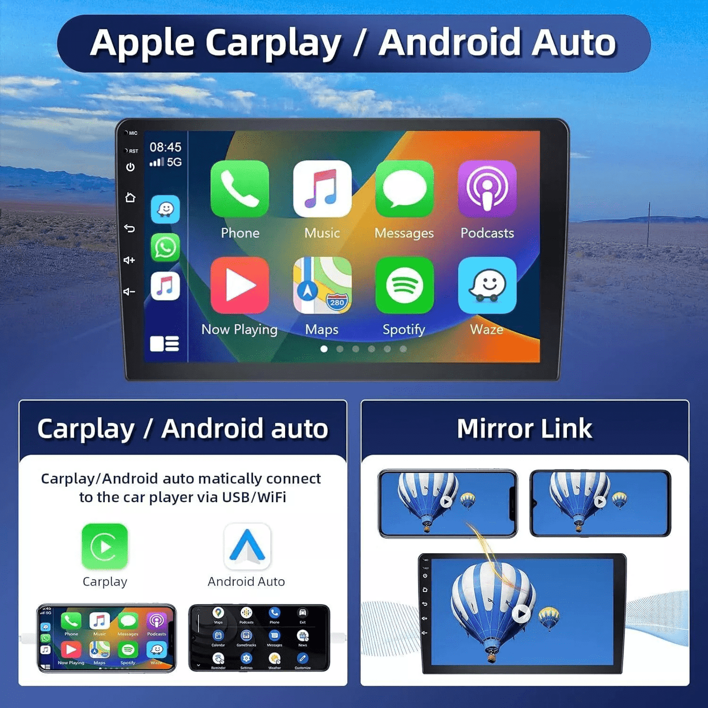 Gsuatey Android 13 Car Stereo Radio for Chevrolet Chevy Silverado GMC Sierra 2014-2018,9.7 Inch Wireless CarPlay Android Auto Head Unit Built-in DSP Bluetooth WiFi SWC MirrorLink