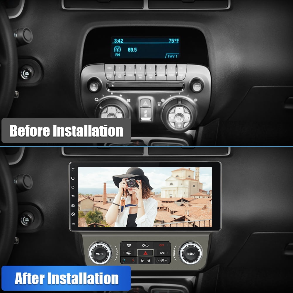 Awesafe Wireless Apple Carplay Car Stereo for Chevrolet Camaro 2010 2011 2012 2013 2014 2015，Android 13 Chevy Head Unit Car Radio 4GB + 64GB with Android Auto DSP BT GPS FM WiFi Automatic AC