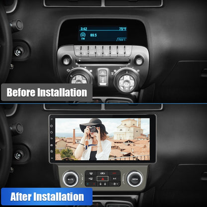 Awesafe Wireless Apple Carplay Car Stereo for Chevrolet Camaro 2010 2011 2012 2013 2014 2015，Android 13 Chevy Head Unit Car Radio 4GB + 64GB with Android Auto DSP BT GPS FM WiFi Automatic AC