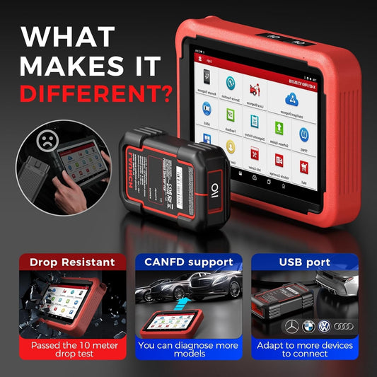 LAUNCH X431 PROS V+ 5.0 Elite Bidirectional Scan Tool with 2025 Newly Released DBSCar VII Connector,ECU Online Coding,CANFD,FCA AutoAuth,VAG Guide,38+ Reset for All Cars,2 Years Free Update Car Scanner Diagnostics