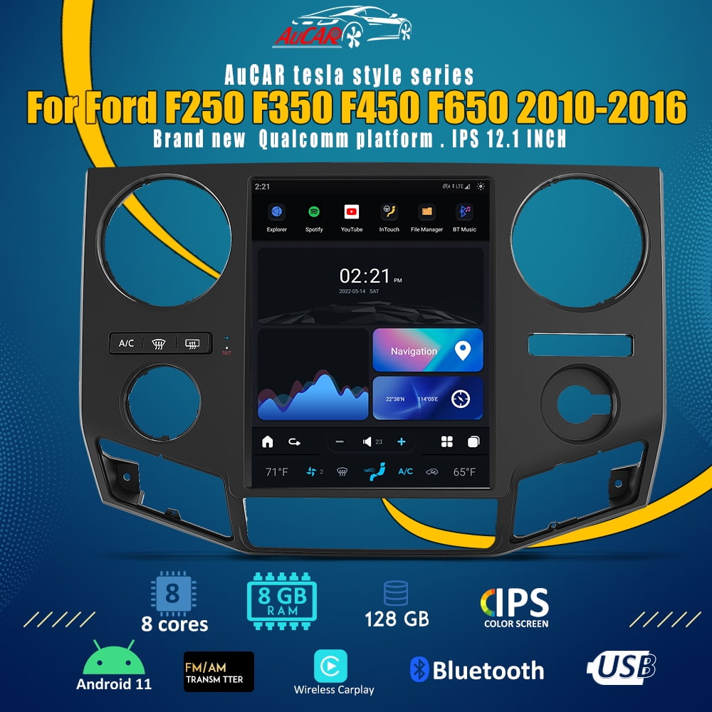 Smart Head Unit Ford F250/350/450/650 Super Duty Head Unit Android 11, 12.1" Inch Screen