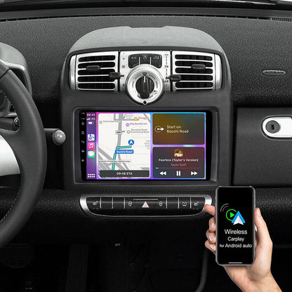 Mercedes-Benz Android Head Unit    IKASEFU Car Stereo Radio for Benz Smart Fortwo 2005-2010, 9 Inch GPS Navi Wireless CarPlay Android Auto Head Unit IPS Touch Screen FM AM RDS DSP