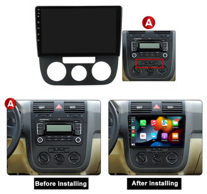 RoverOne 4+64GB Car Stereo CarPlay GPS Navigation Bluetooth for Volkswagen Jetta 5 2005-2010 Android Touch Screen Player