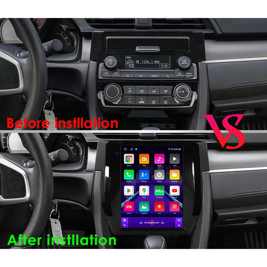 Apple Carplay Android 13 Bluetooth 2+32GB Wifi RDS 9.7" Touch Screen Car Stereo Radio Head Unit GPS Navigation Player For Honda Civic 2015 2016 2017 2018 2019 2020 Honda Android host
