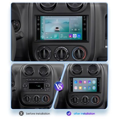 Android 13 Bluetooth Apple Carplay 2+32GB Wifi RDS Car Stereo Radio Head Unit GPS Navigation Player For Dodge Caliber Journey Challenger Dakota Durango Avenger Ram Pickup Series 2009-2011
