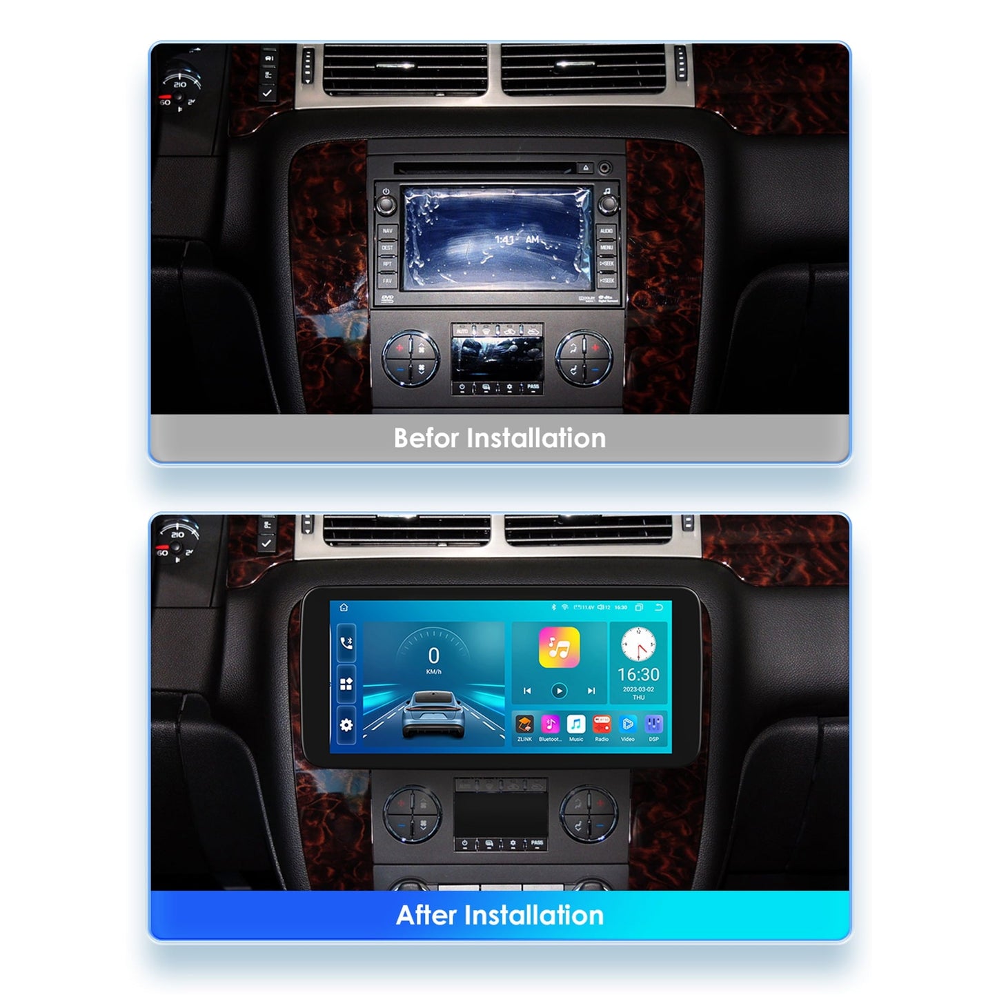 Android 12 Bluetooth Apple Carplay 4+32GB Wifi RDS Car Stereo Radio Head Unit GPS Navigation Player For Suzuki XL-7 2007-2009/ GMC Acadia 2007-2012/ Savana 2008-2013/ Sierra Yukon 2007-2014