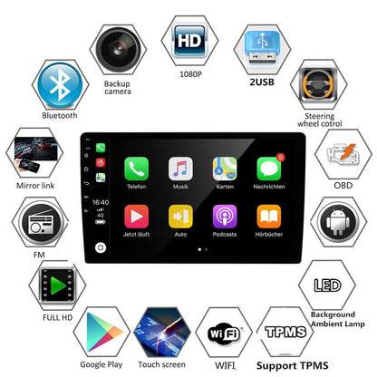 LICHENGTAI Car Stereo Radio Fit For Nissan NAVARA NP300 2016-2019 with Wireless CarPlay Android Auto, Android 13 Car Player Radio with Bluetooth, WiFi, GPS, 2+32G 9-Inch