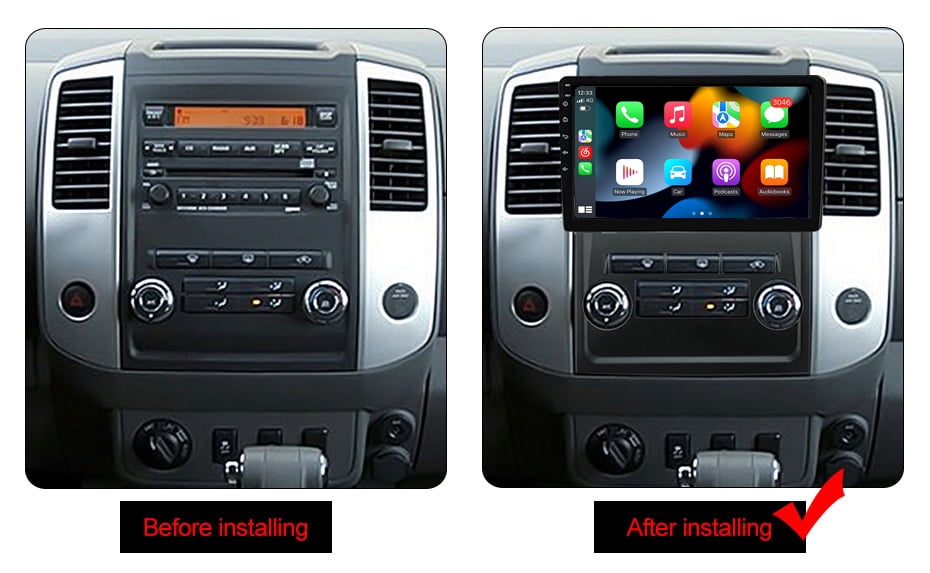 RoverOne Car Stereo CarPlay Android Auto for Nissan Frontier 2009 - 2012 for Nissan Xterra 2 N50 2008 - 2015 GPS Navigation Bluetooth DSP Multimedia Video Player