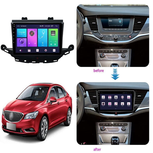 Sovob Android Car Stereo for BUI-CK VERANO 2015-2017 9 inch 2 Din Radio GPS Navigation IPS Touch Screen Multimedia Player Support 4G Carplay SWC Wifi Mirror Link DSP BT(Size:8 core 4G+wifi 6G+128G)