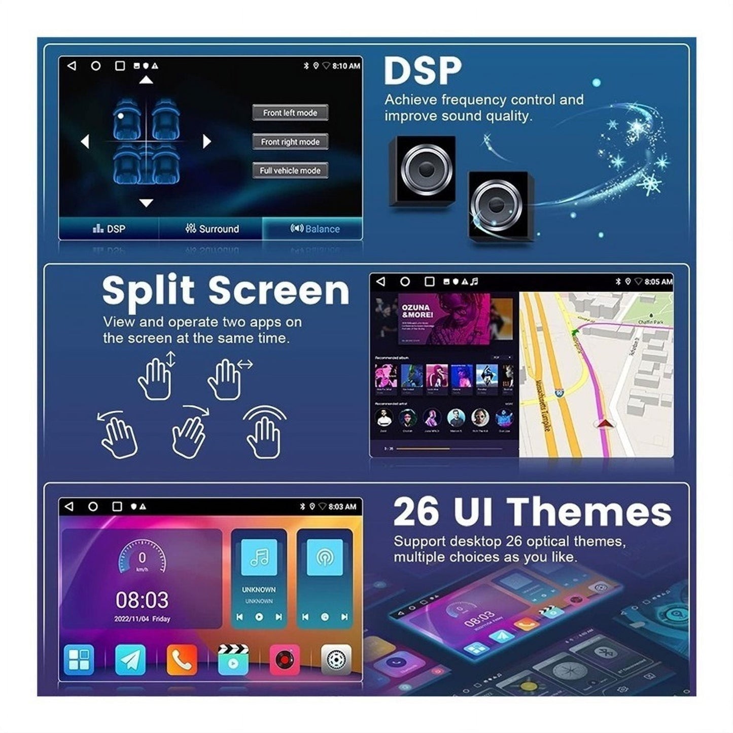 Android car stereo Honda Accord 2018-2021 Gps Wifi 4+64G Honda Android host
