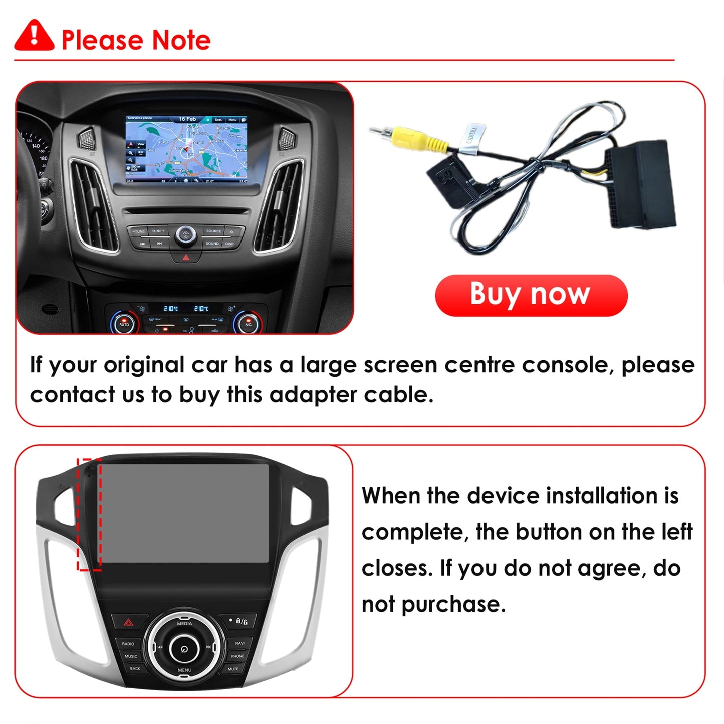 GPS Navigation Android 12 Carplay 2+32GB Wifi Bluetooth Car Stereo Radio Head Unit For Ford Focus 2012-2017 2013 2014 2015