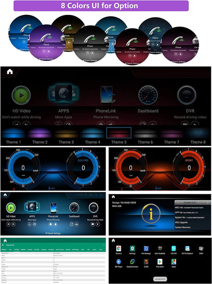 Mercedes-Benz Android Head Unit    Road Top Android 12 Car Stereo Receiver 10.25 Inch Touch Screen Wireless CarPlay & Android Auto Radio for Mercedes Benz GLK Class X204 2009-2015 Year 8+128G Support Upgrade Voice Control
