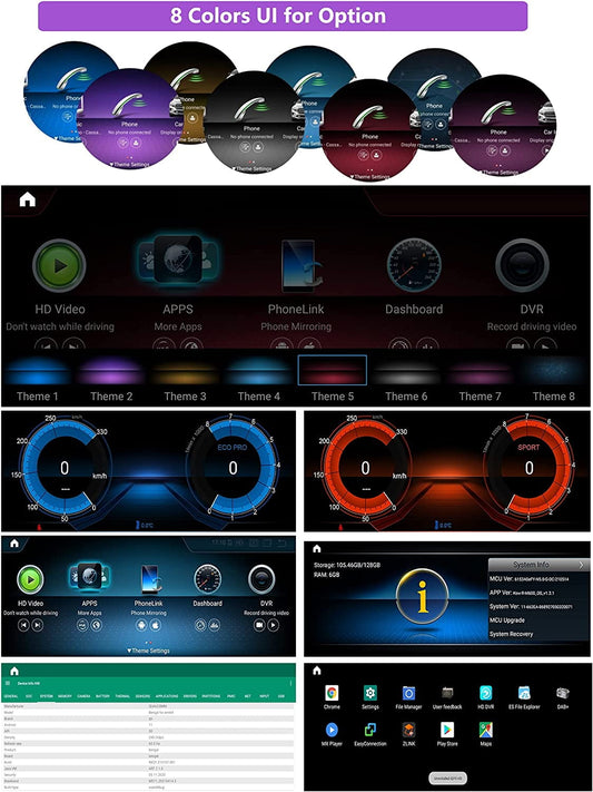 Mercedes-Benz Android Head Unit    Road Top Android 12 Car Stereo Receiver 10.25 Inch Touch Screen Wireless CarPlay & Android Auto Radio for Mercedes Benz GLK Class X204 2009-2015 Year 8+128G Support Upgrade Voice Control