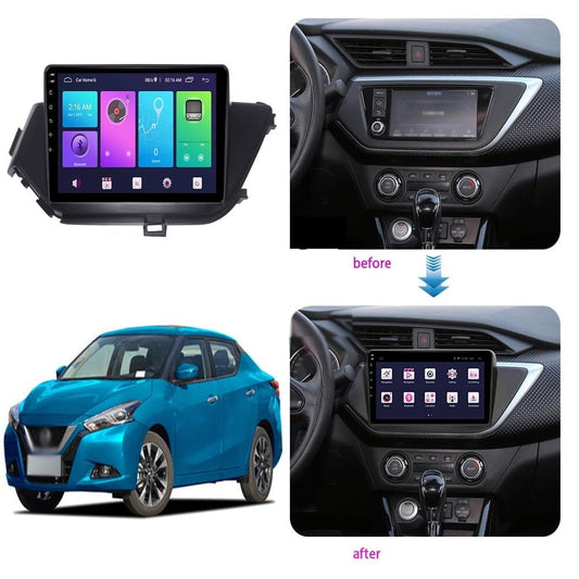 Sovob Android Car Stereo for Nissan LANNIA 2017 2018 2019 2 Din Radio GPS Navigation IPS Touch Screen Multimedia Player Support 4G Carplay SWC Wifi Mirror Link DSP BT(Size:8 core 4G+wifi 3G+32G)