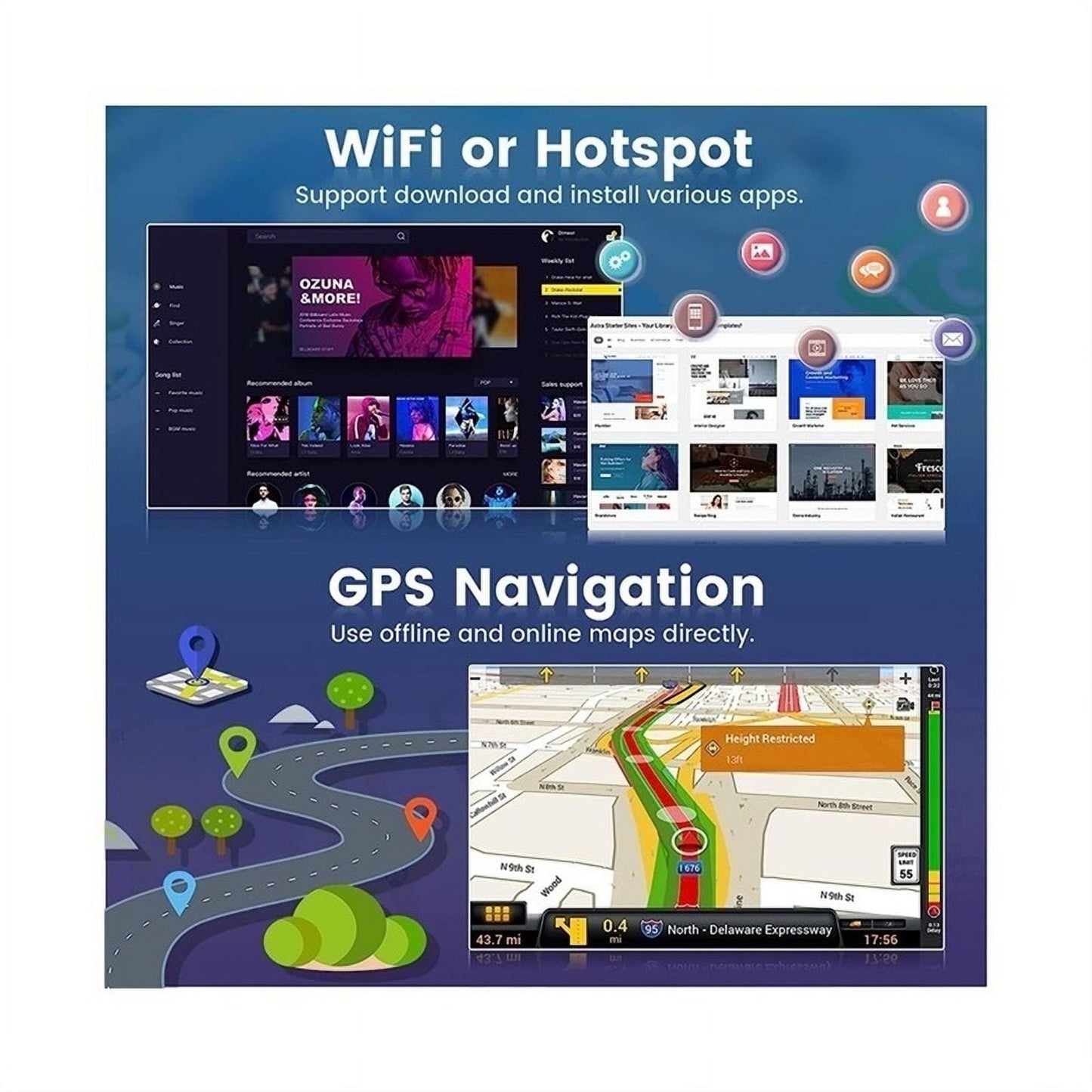 Android Stereo Honda Crv 2017-2021 Wifi Gps Carplay 2+32G Honda Android host