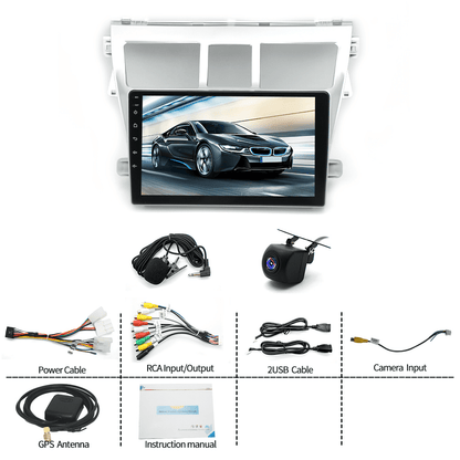 Toyota Android Head Unit   Zcargel For Toyota Vios Yaris 2007-2012 Car Radio Stereo Android 13 Car GPS Navi Radio Stereo CarPlay 9 Inch Touch Screen Support Wireless CarPlay Android Auto Bluetooth FM Backup Camera Microphone