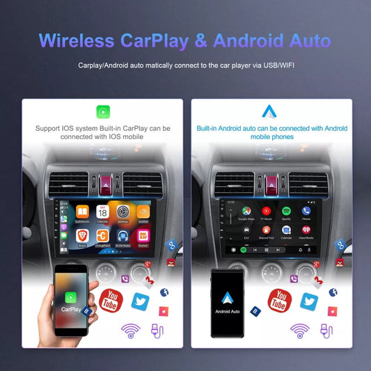 Guwzn Car Stereo Radio for Nissan Murano Z51 2008-2014 9" Touchscreen 4+64G Vehicle GPS Navigation Wireless CarPlay Android Auto