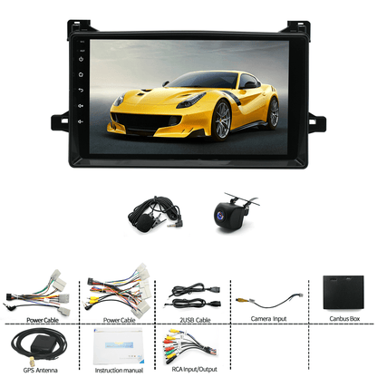 Toyota Android Head Unit   Car Radio Stereo for Toyota Prius 2016-2022, 9 Inch Touch Screen Head Unit Built in Carplay Android Auto Bluetooth Navigation Video Player
