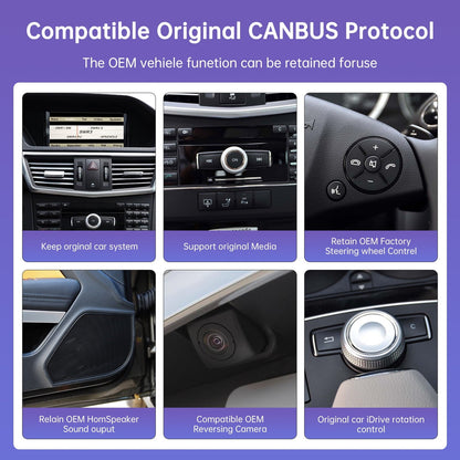 Mercedes-Benz Android Head Unit    Road Top 12.3'' Android 13 Car Radio Wireless Carplay Touchscreen for Mercedes Benz E Class W212 2009-2014 Year, 8+256 GB Car Stereo, Support Wirless Android Auto, Navigation, Camera