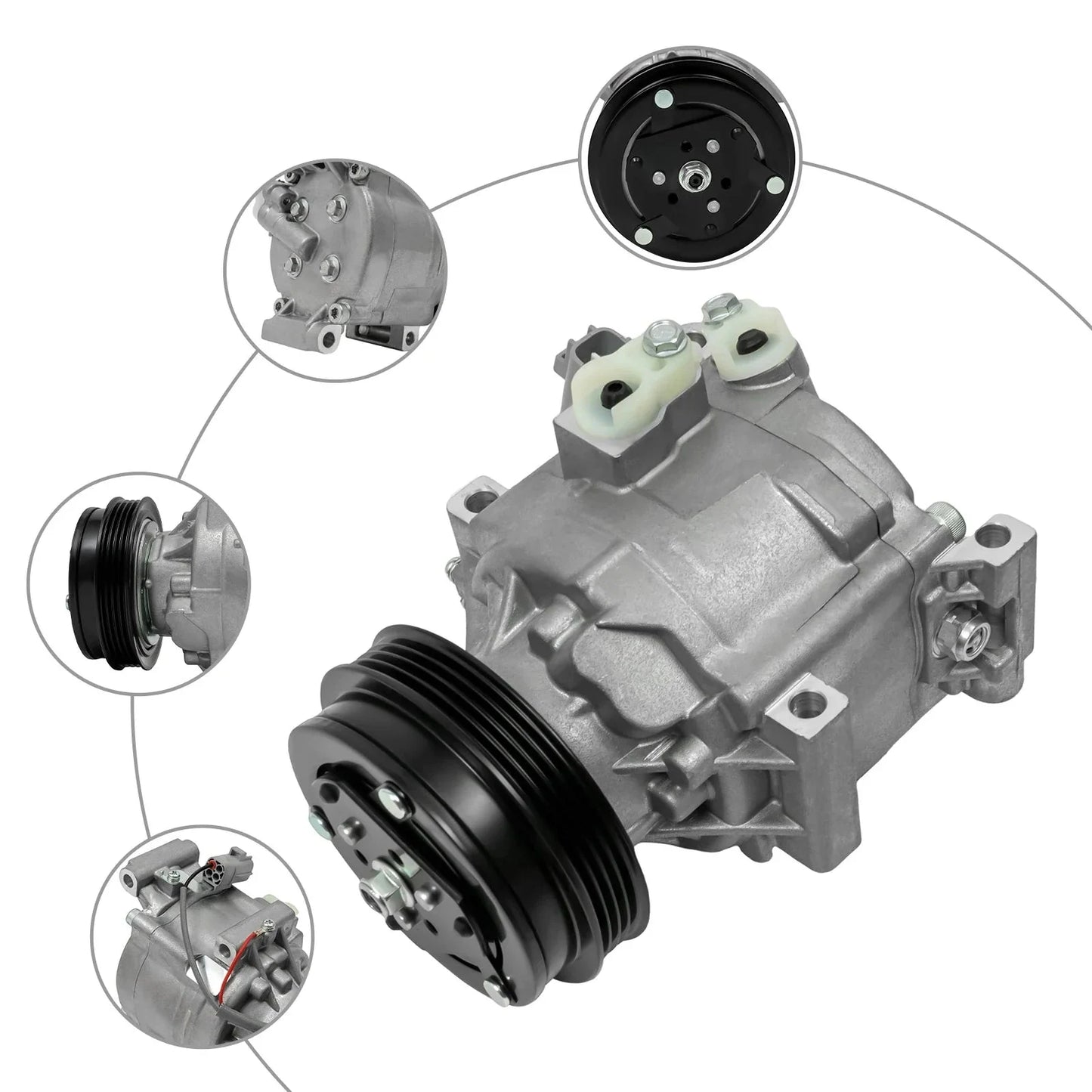 Wave Wholesale — Original AC Compressor Low-Noise — Low — detail close-up